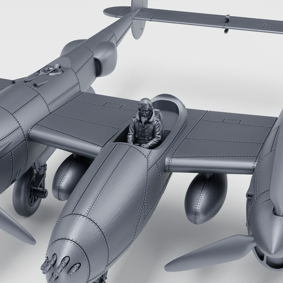 Прев'ю: Lockheed P-38L Lightning + 3 пілоти (США, Друга світова війна) — КОМЕРЦІЙНЕ ВИКОРИСТАННЯ