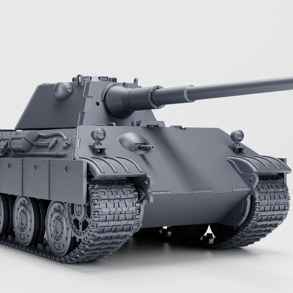 Panzer V Panther II + 3 Tankmen (Germany, WW2, 1943) - COMMERCIAL USE