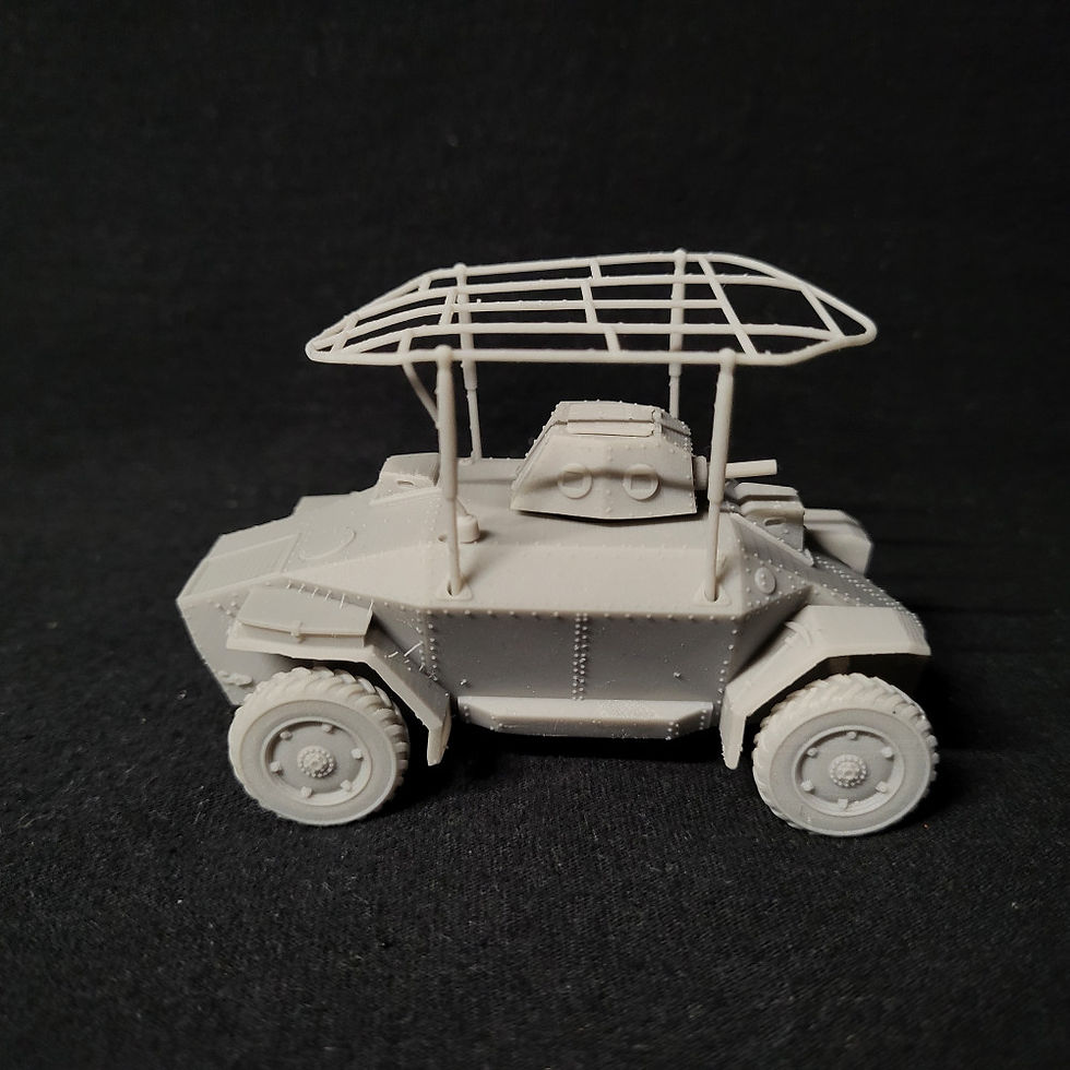 Thumbnail: 40M Csaba Armoured Car + 3 Tankmen (Hungary, WW2) - COMMERCIAL USE