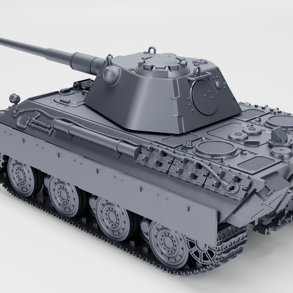 Thumbnail: Panzer V Panther II  + 3 Tankmen (Germany, WW2, 1943) - PERSONAL USE
