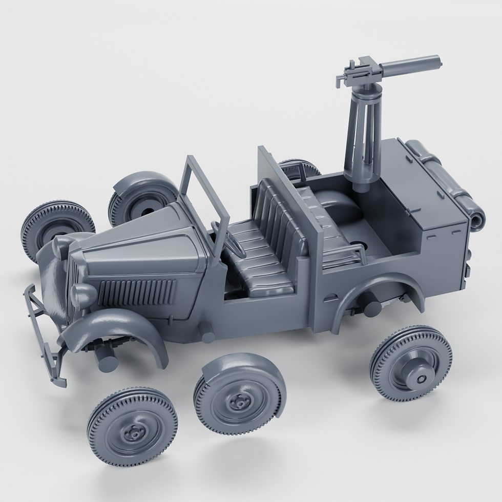 Thumbnail: PzInz 302 - Fiat 508-518 with machine gun (Poland, WW2) - PERSONAL USE