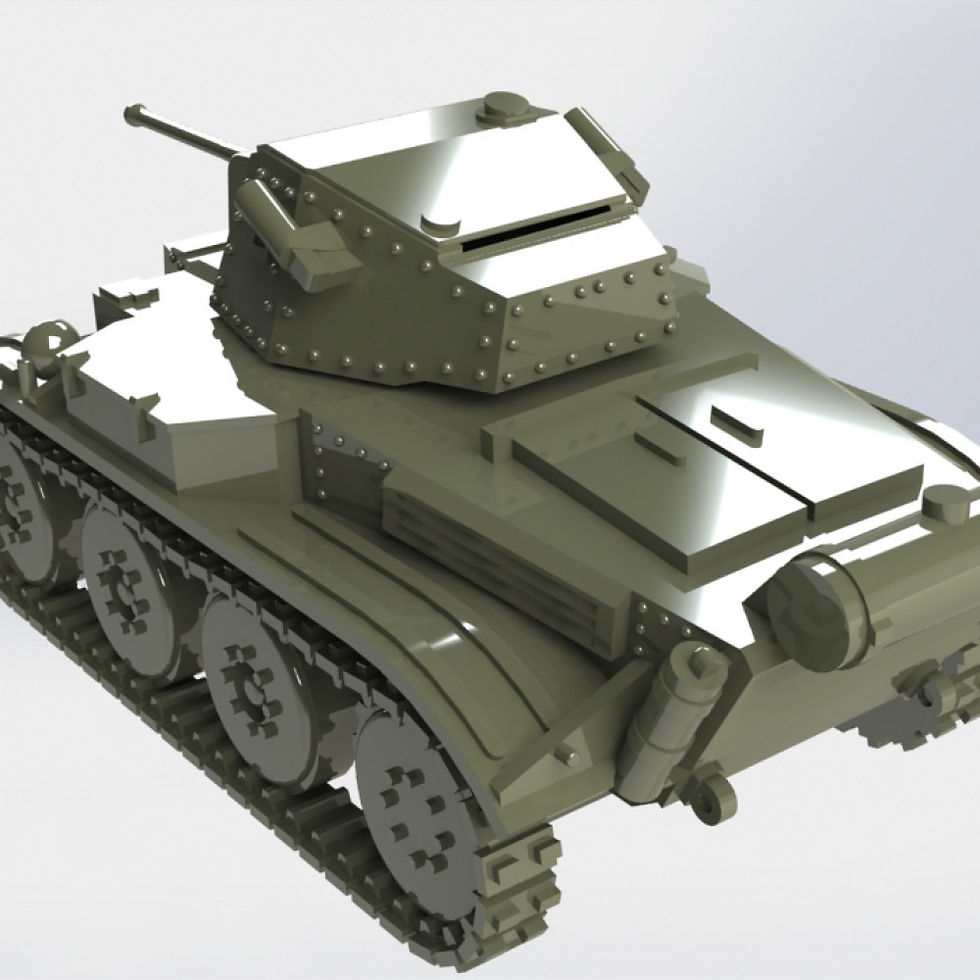 Thumbnail: Tetrarch, Light Tank Mk.VII (A17) (UK, WW2, Lend-Lease) - COMMERCIAL USE