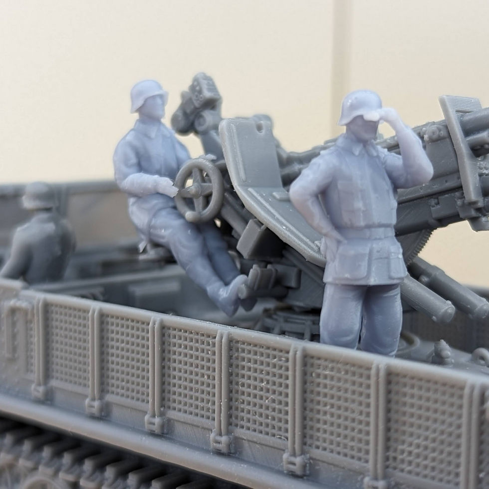 Thumbnail: AA gun 37mm FlaK 37 (on wheels+on cross)+Gunner (Germany, WW2) - COMMERCIAL USE