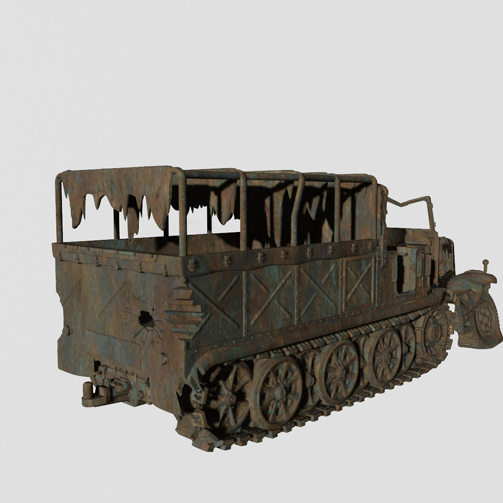 Прев'ю: Знищений напів -трек SD.KFZ.9 (Німеччина, Друга світова війна) - комерційне використання