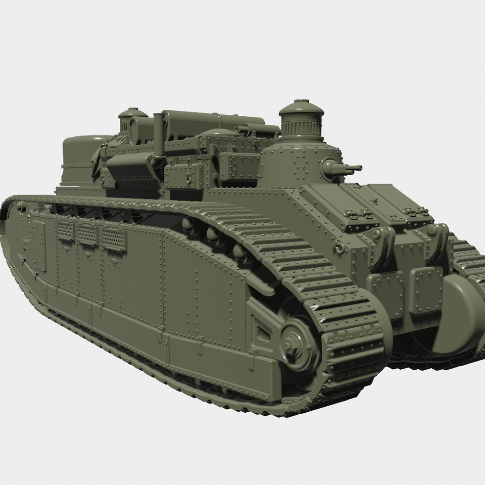 Thumbnail: Super heavy Tank FCM Char 2C - Champagne (France, WW2) - COMMERCIAL USE