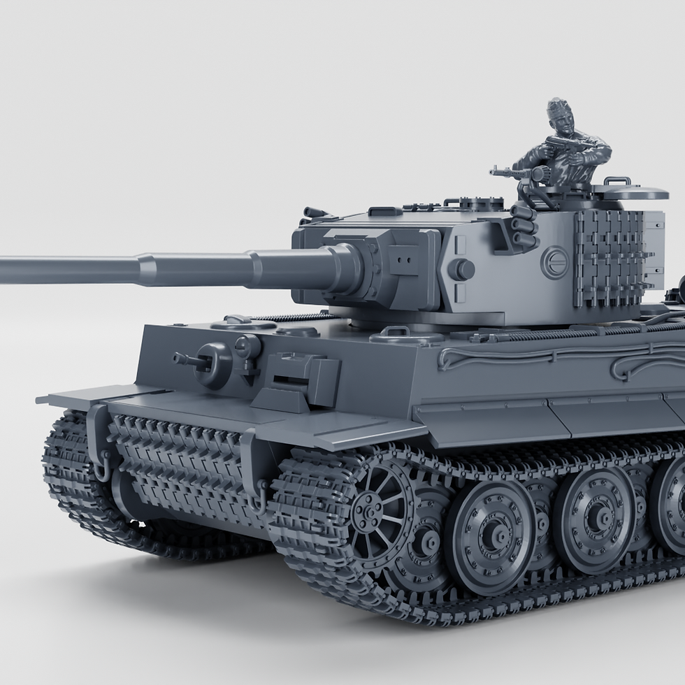 Thumbnail: Tiger I Ausf.E (Sd.kfz.181) + 3 Tankmen (Germany, WW2) - PERSONAL USE