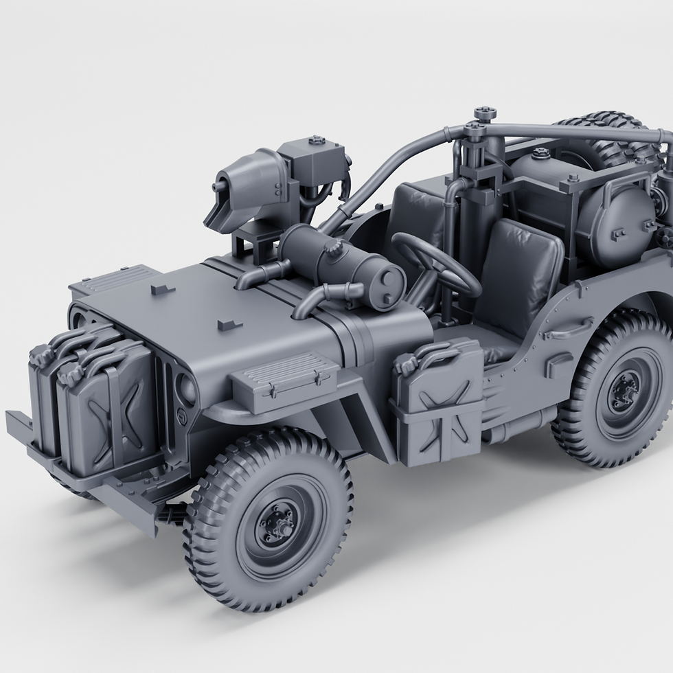 Jeep Willys MB Mk.2 Wasp Flamethrower (US, WW2) - COMMERCIAL USE