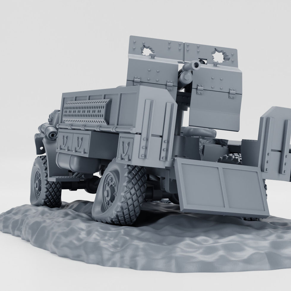 Прев'ю: Знищений Ford F-30 LRDG з гарматою Bofors 37мм (Великобританія, Друга світова війна) - КОМЕРЦІЙНЕ ВИКОРИСТАННЯ