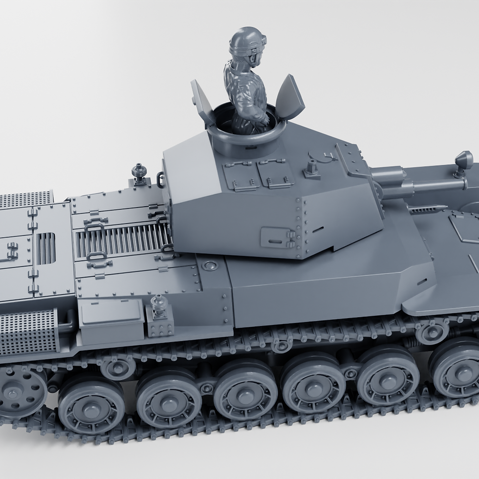 Прев'ю: Середній танк Type 2 Ho-I + 2 танкісти (Японія, Друга світова війна) - КОМЕРЦІЙНЕ ВИКОРИСТАННЯ