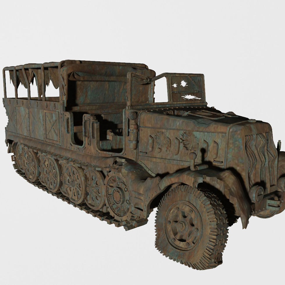 Прев'ю: Знищений напів -трек SD.KFZ.9 (Німеччина, Друга світова війна) - комерційне використання