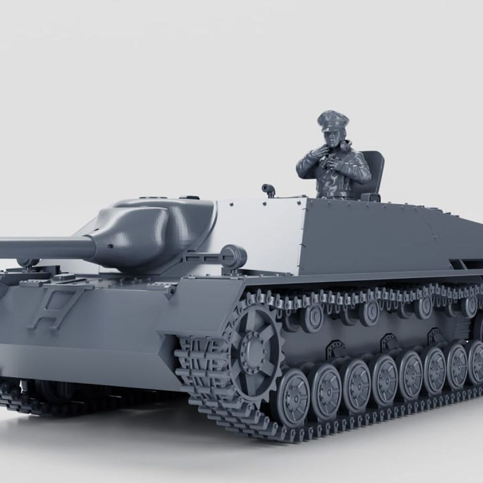 Thumbnail: Tank destroyer Jagdpanzer IV (Sd.Kfz.162) + 3 Tankmen (Germany, WW2) - COMMERC