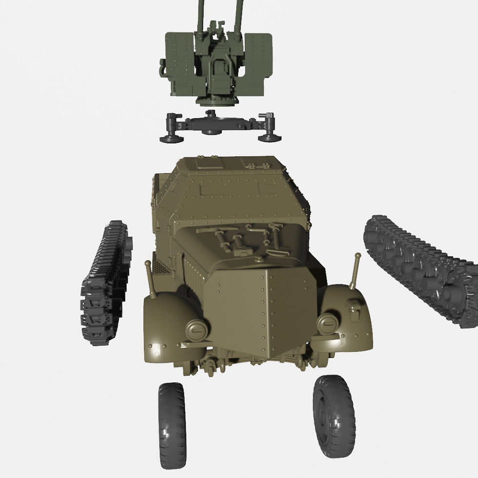 Thumbnail: Half-track Sd.Kfz.7/1 with 20mm Flakvierling 38 (Germany, WW2) - COMMERCIAL USE