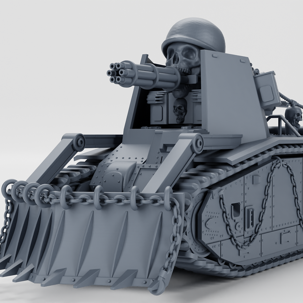 Thumbnail: Heavy tank Char B1 (France, WW2) converted to CYBERPUNK style - COMMERCIAL U