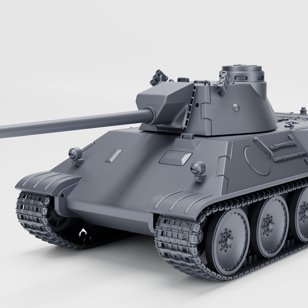 Daimler Benz Panther (VK 30.02) + 3 Tankmen (Germany, WW2) - PERSONAL USE
