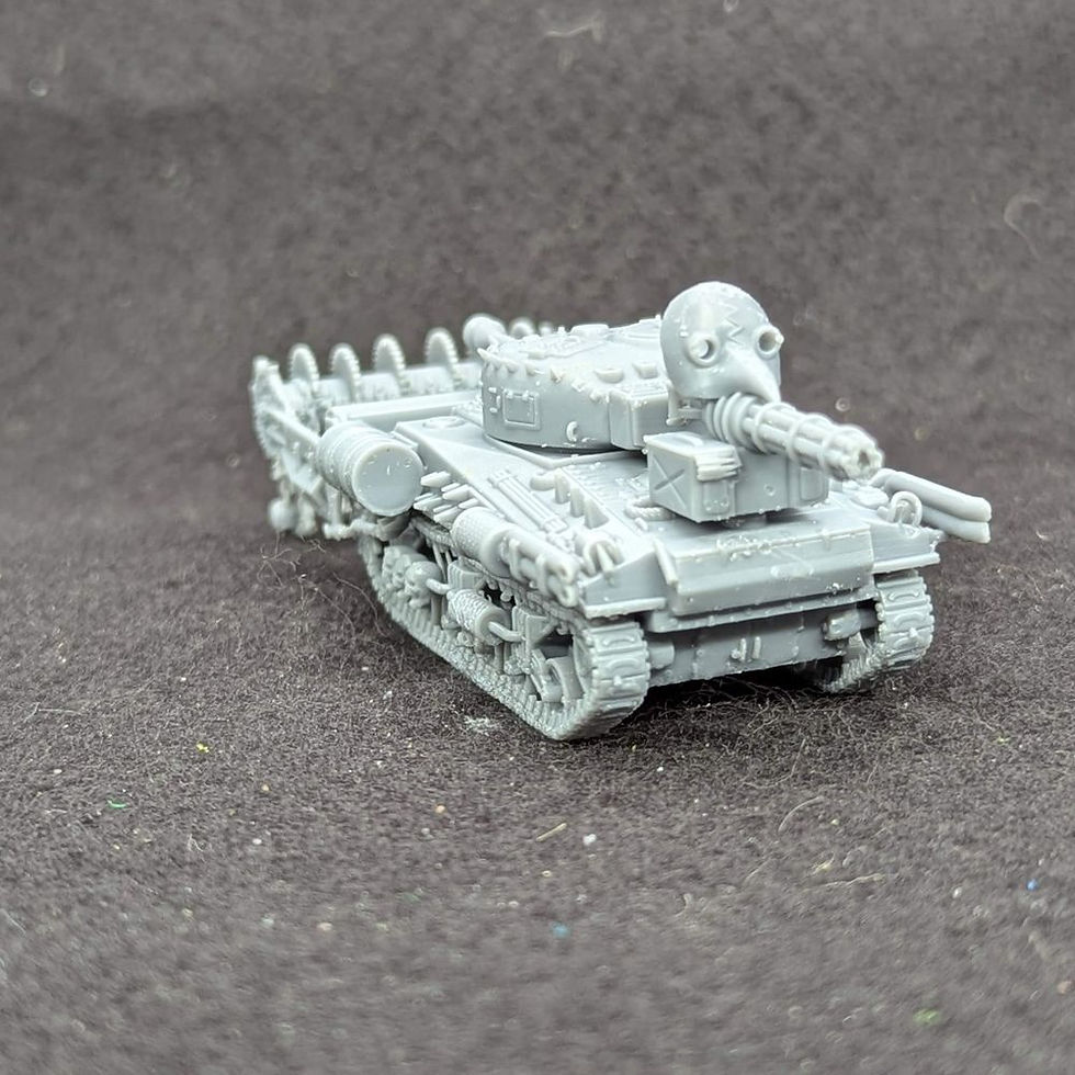 Прев'ю: Середній танк Sherman M4A4 Краб (США, Друга світова війна), перетворений на кіберпанк - особисте використання