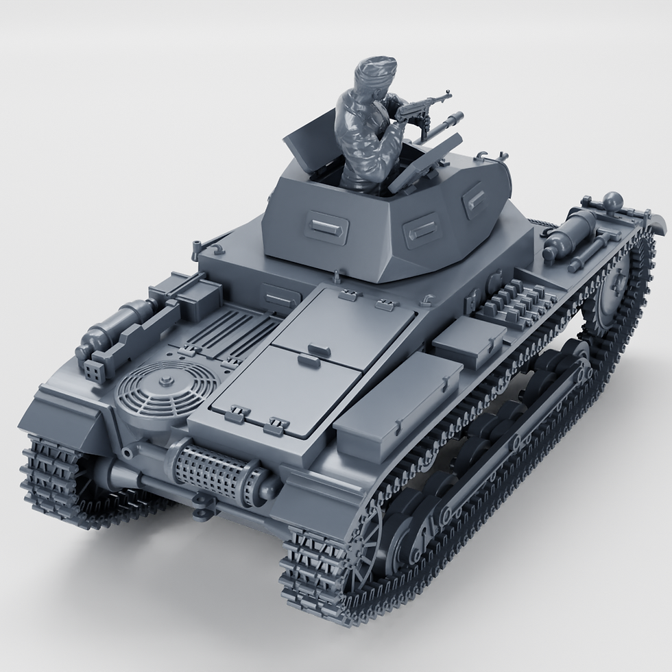 Thumbnail: Panzer II Ausf.A (Sd.Kfz.121) + 3 Tankmen  (Germany, 1934, Interwar) - PERSONAL