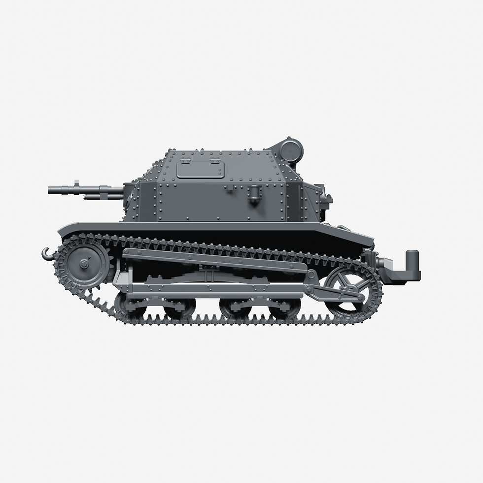 Thumbnail: Tankette TK-3 + Trailer (Poland, WW2) - PERSONAL USE