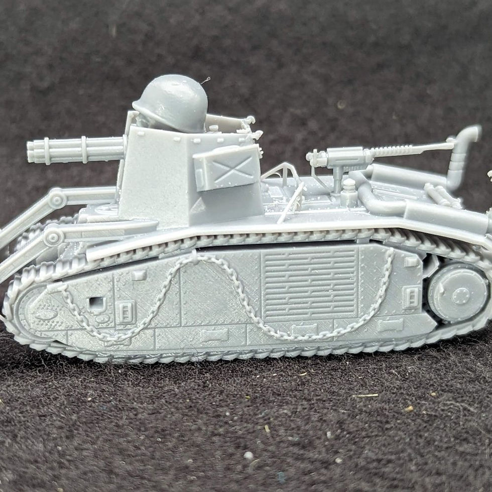 Прев'ю: Важкий танк Char B1 (Франція, Друга світова війна), перероблений під кіберпанк - ОСОБИСТЕ ВИКОРИСТАННЯ