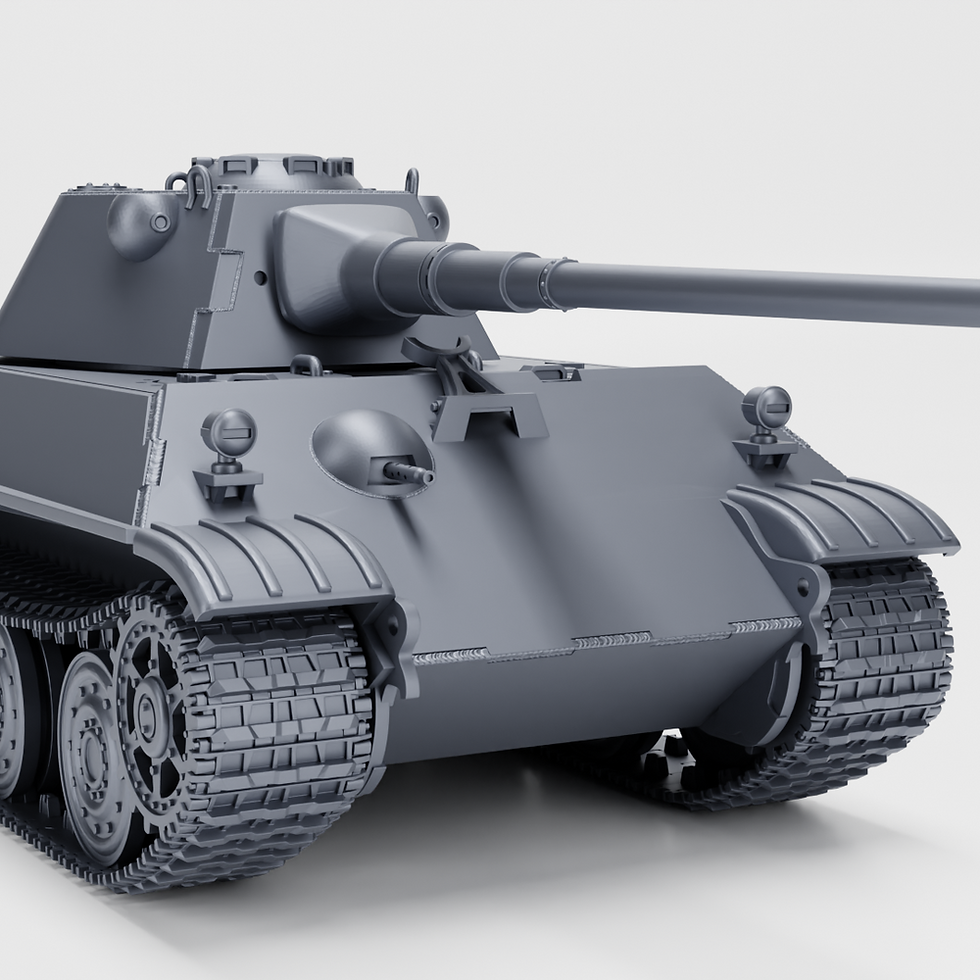 Прев'ю: «Пантера 2» з 88-мм гарматою KwK 43 L71 + 3 танкісти (Німеччина, Друга світова війна) — КОМЕРЦІЙНЕ ВИКОРИСТАННЯ