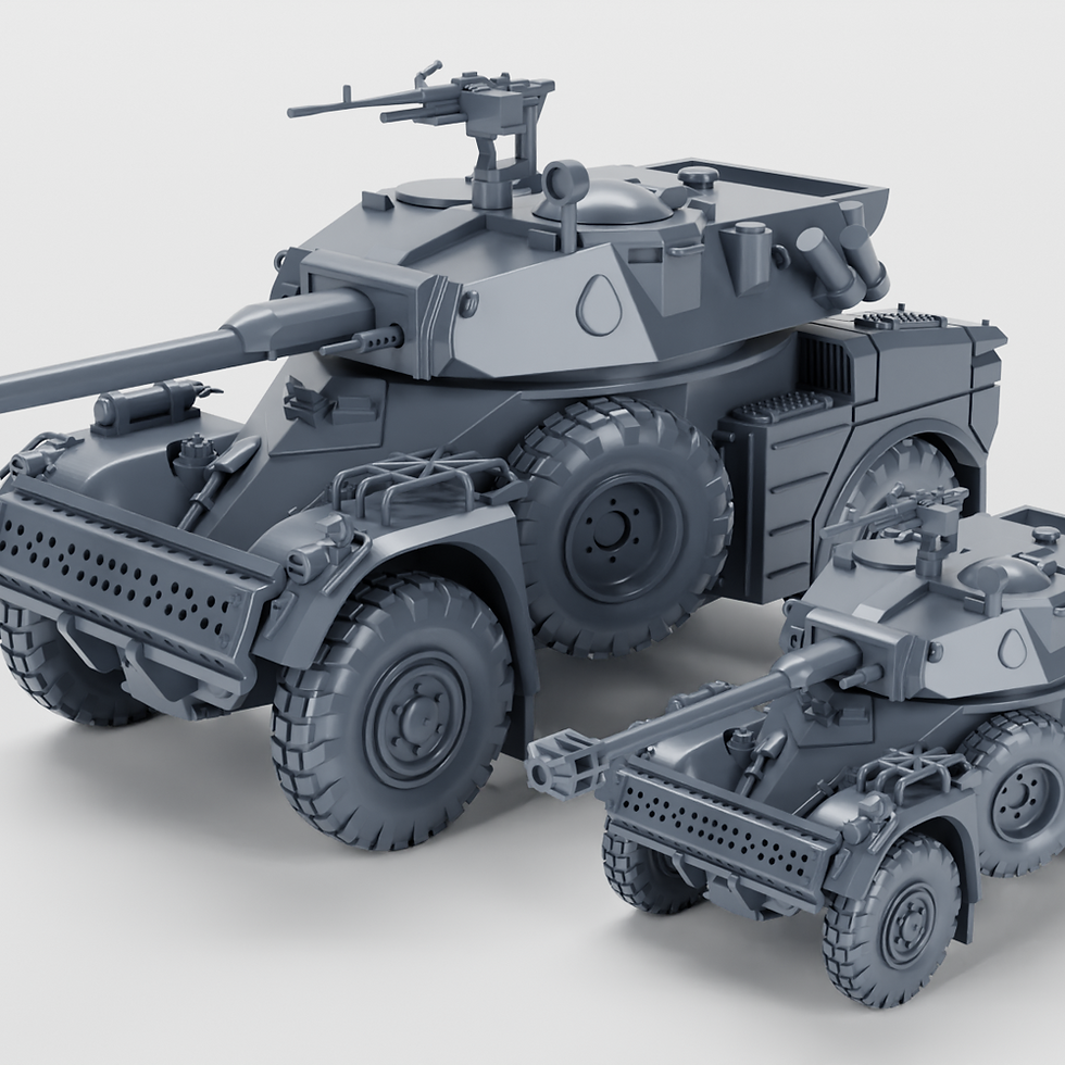 Thumbnail: Panhard AML 90 (France, Cold war) (scale 1:56 and 1:100) - PERSONAL USE