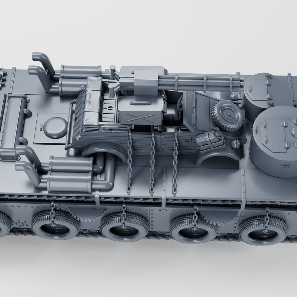 Thumbnail: Heavy Tank T35 + Kubelwagen car (USSR+Germany, WW2) CYBERPUNK -PERSONAL USE