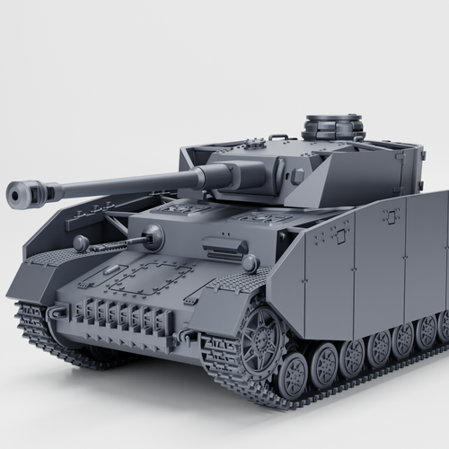 Panzer Iv Ausf H Side Skirts Germany Ww2 Commercial Use Wargame3d