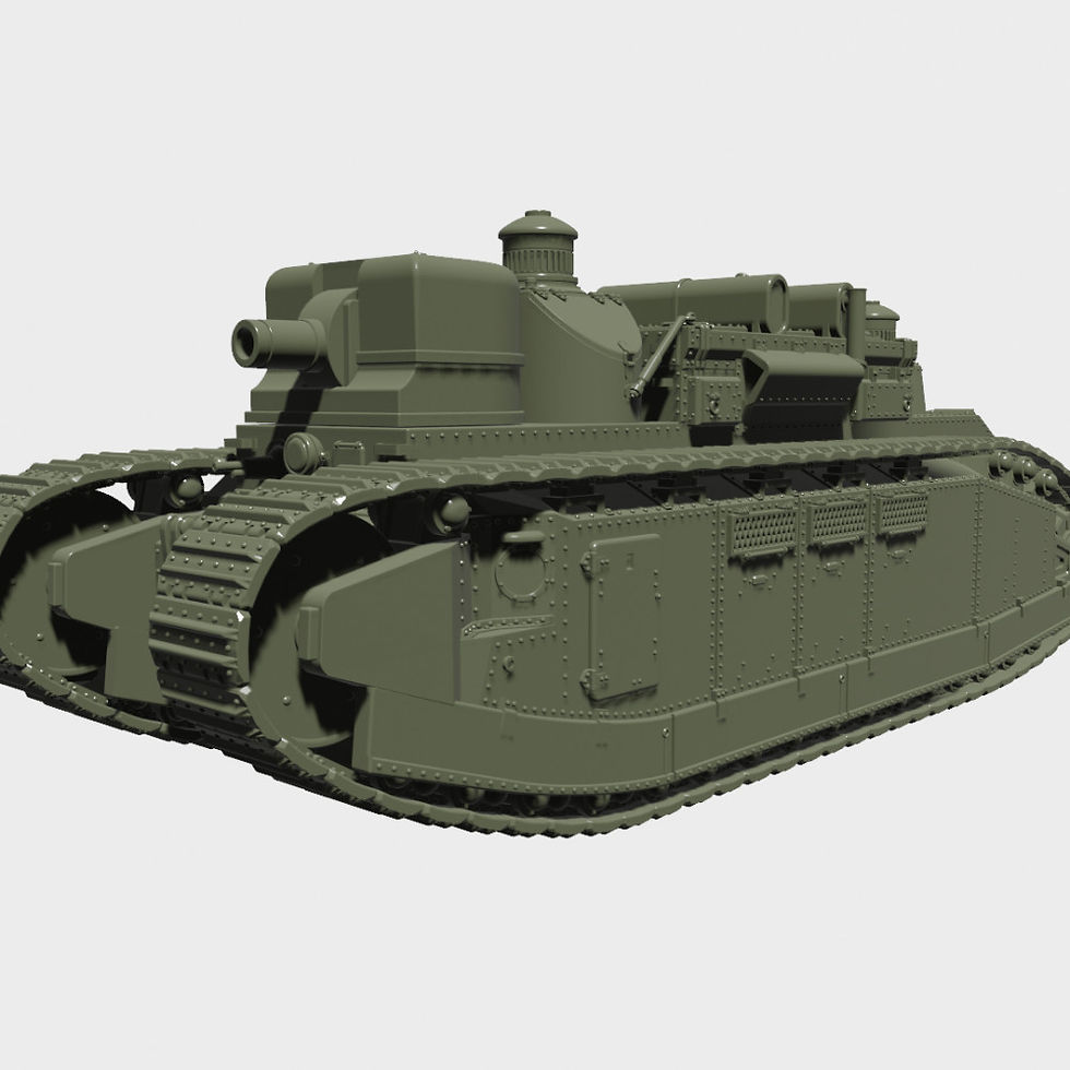 Thumbnail: Super heavy Tank FCM Char 2C - Champagne (France, WW2) - COMMERCIAL USE