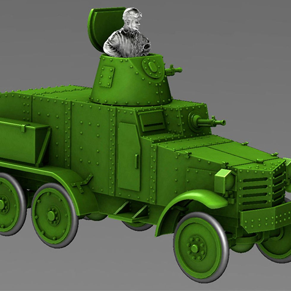 Thumbnail: Type 92 Chiyoda armored Car (6x6) + 2 Tankmen (Japan, WW2) - COMMERCIAL USE