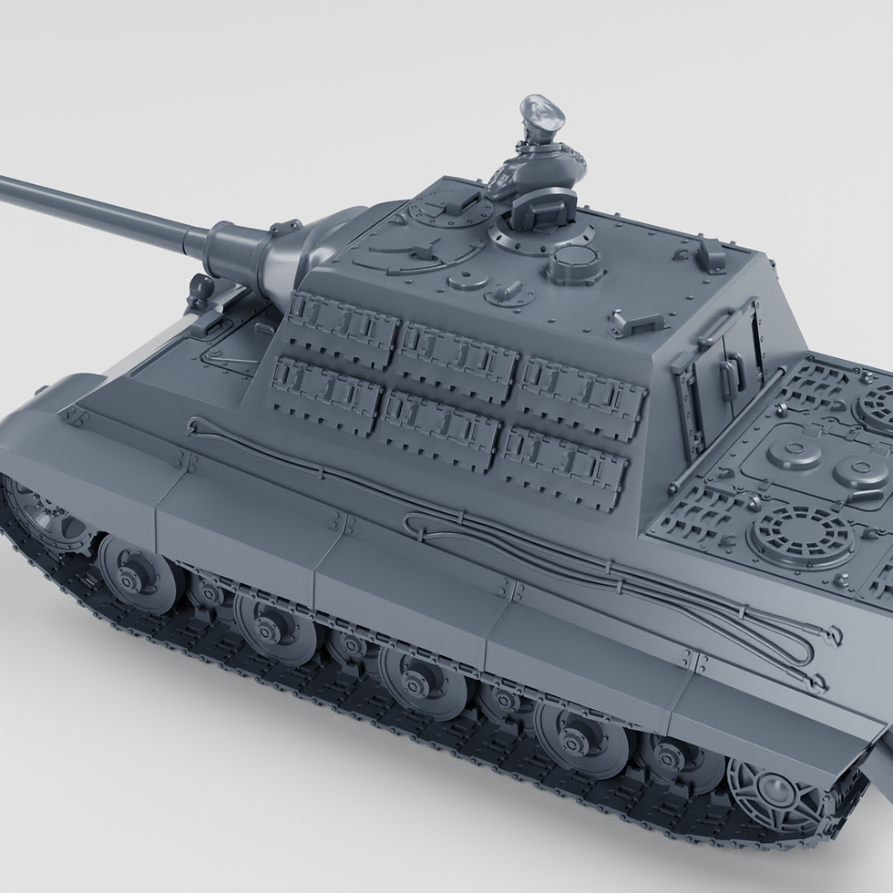 Прев'ю: Jagdtiger (Sd.Kfz.186) - підвіска Porsche + 3 танкісти (Німеччина, Друга світова війна) - ОСОБИСТІ