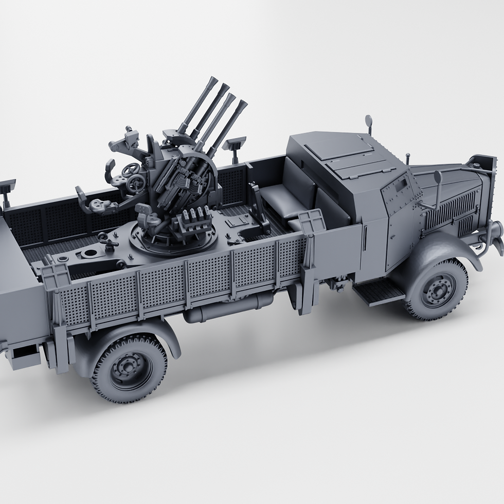 Thumbnail: Mercedes L4500A 4.5t als Flakwagen für 3.7cm Flak 37  (Germany, WW2) - PERSONAL