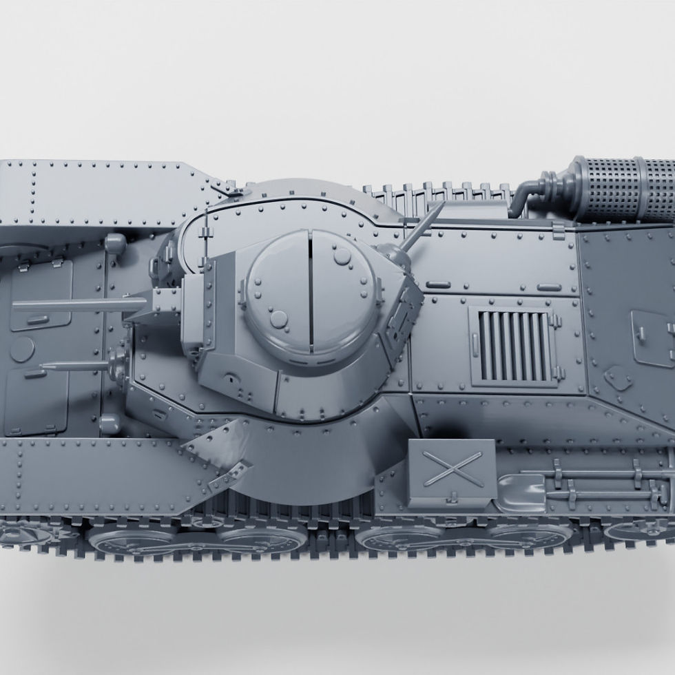 Thumbnail: Type 95 Ha-Go Light Tank + 2 Tankmen (Japan, WW2) - COMMERCIAL USE