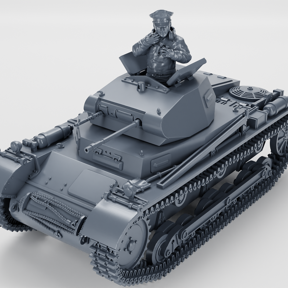 Thumbnail: Panzer II Ausf.A (Sd.Kfz.121) + 3 Tankmen  (Germany, 1934, Interwar) - PERSONAL