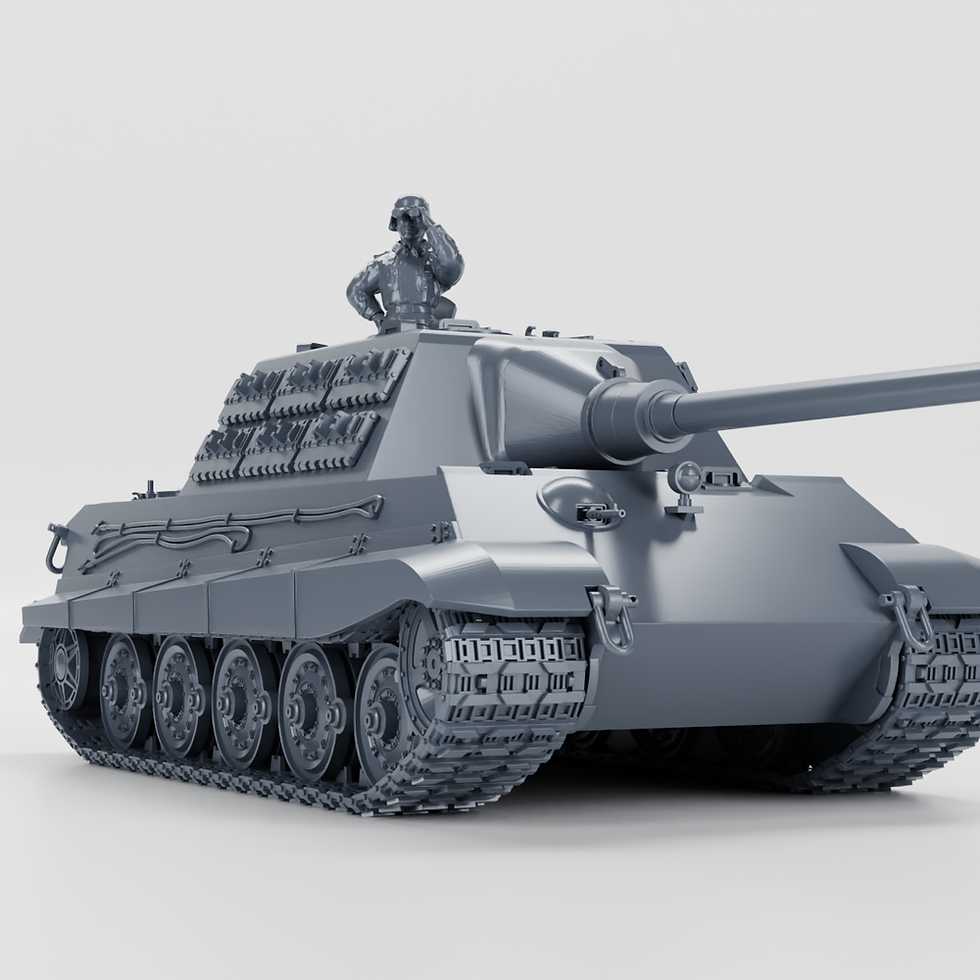 Thumbnail: Jagdtiger(Sd.Kfz.186) - Henschel suspension + 3 Tankmen(Germany,WW2) - COMMERC
