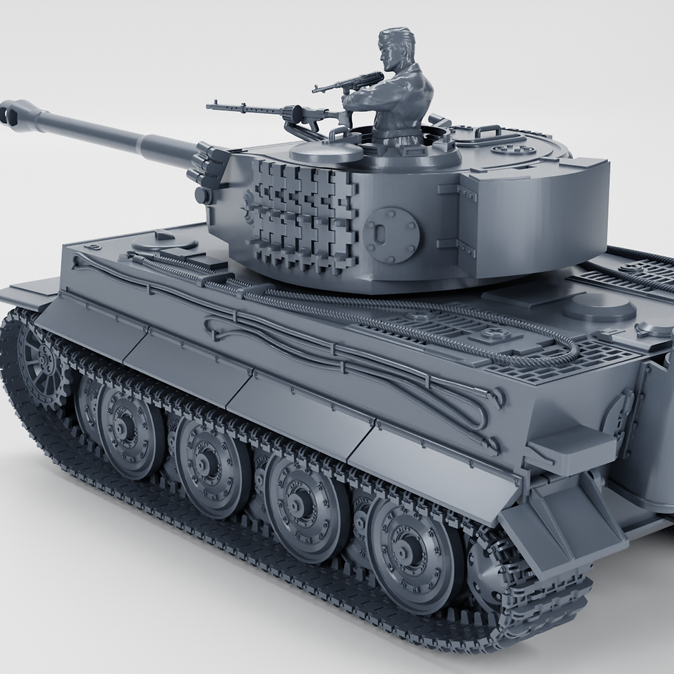 Thumbnail: Tiger I Ausf.E (Sd.kfz.181) + 3 Tankmen (Germany, WW2) - PERSONAL USE