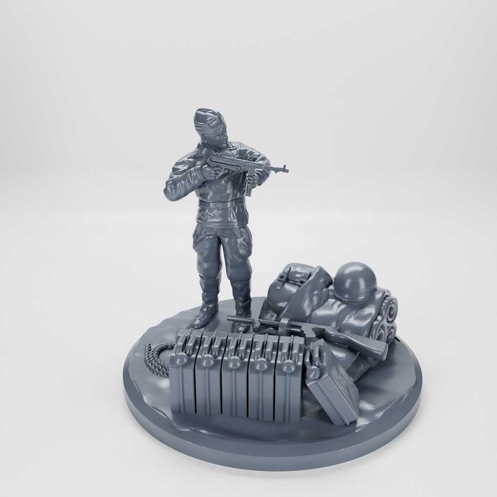Thumbnail: 38 Objective markers for Bolt Action (diameter 40mm) (scale 1:56) - COMMERCIAL