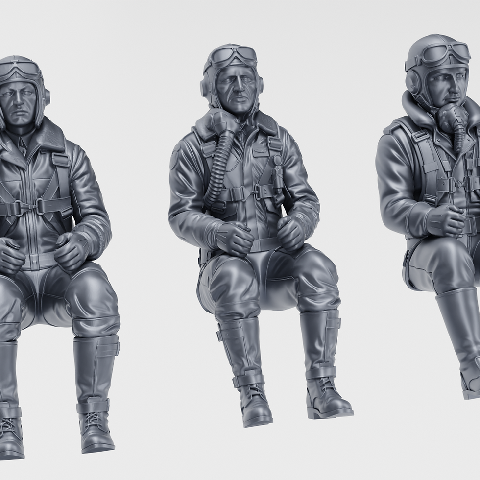 Thumbnail: Messerschmitt Bf 110 G + 3 Pilots (Germany, WW2) - PERSONAL USE