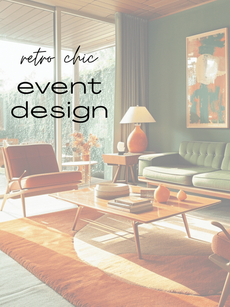 retro chic event design