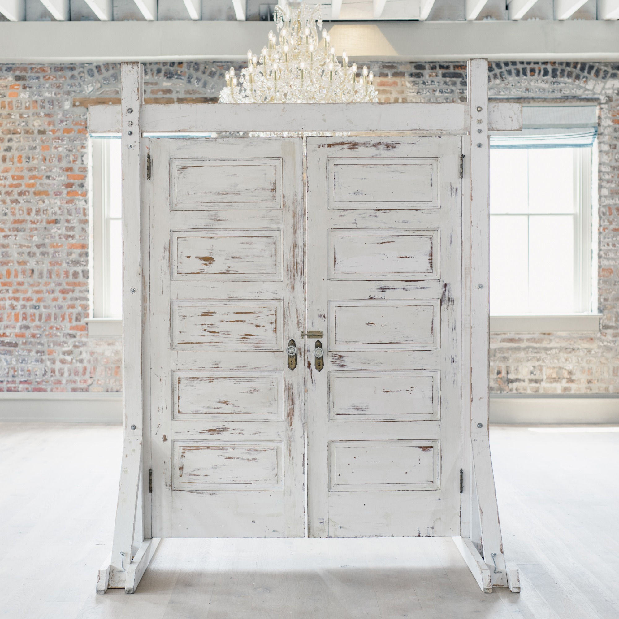 White Distressed Doorway