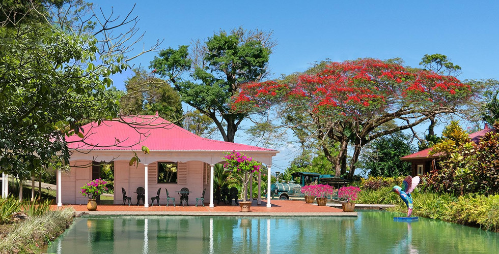 Le Jardin de Valombreuse, en Guadeloupe, 2nd finaliste du Prix 2026.  © Jardin de Valombreuse