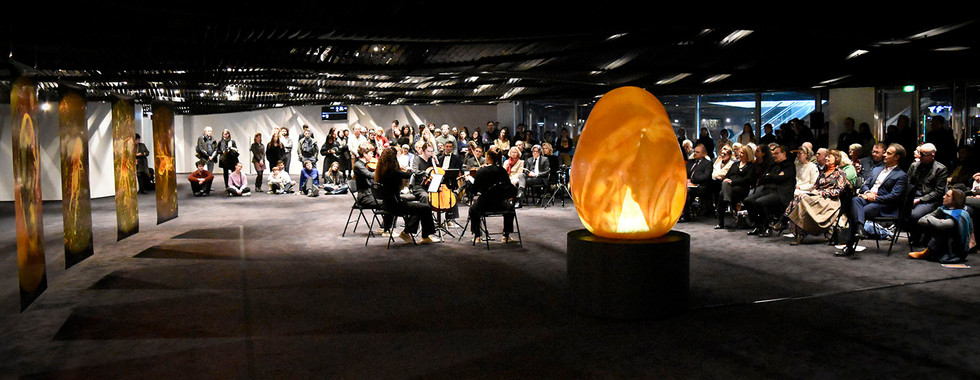 Exposition « Captifs du temps » d'Alžběta Wolfová, à la Philharmonie de Paris. © CmPezon