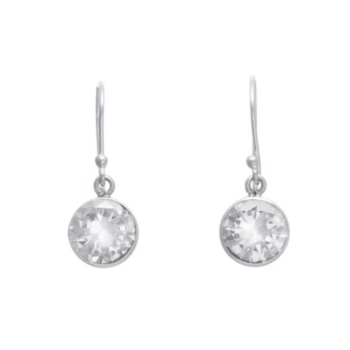 Aretes con zirconia corte diamante