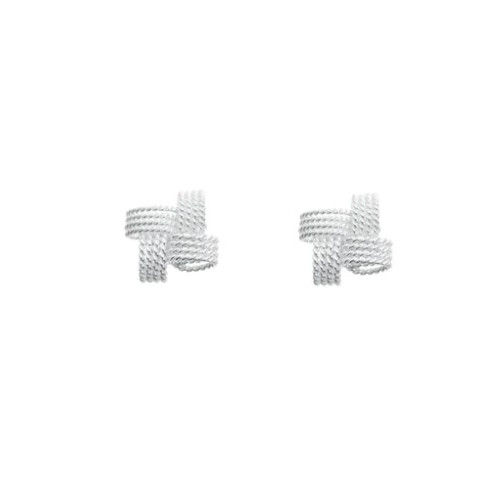 Aretes de nudo cuadrado