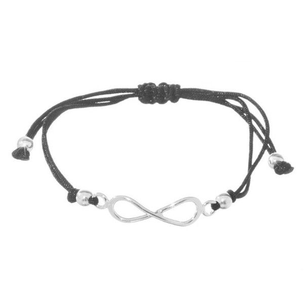 Pulsera de hilo con infinito de plata