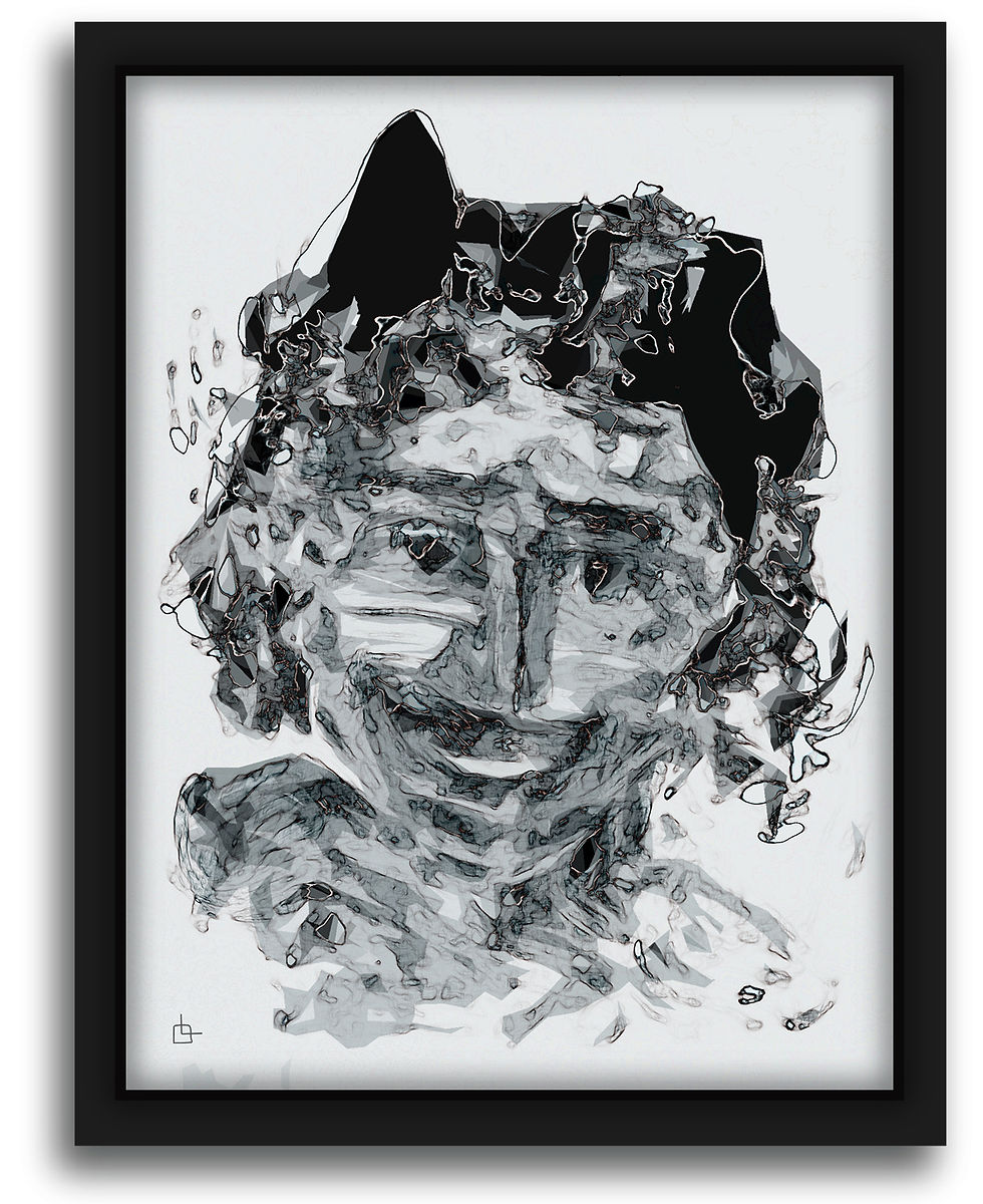 Thumbnail: Fleeting Facades Illustration - Signed Fine Art Print