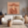 Blind Muse Sage Terracotta Wall Art Canvas Print