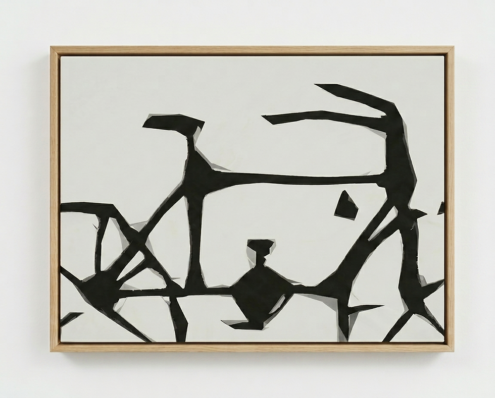 Thumbnail: Gray Bike Wall Art Canvas Print