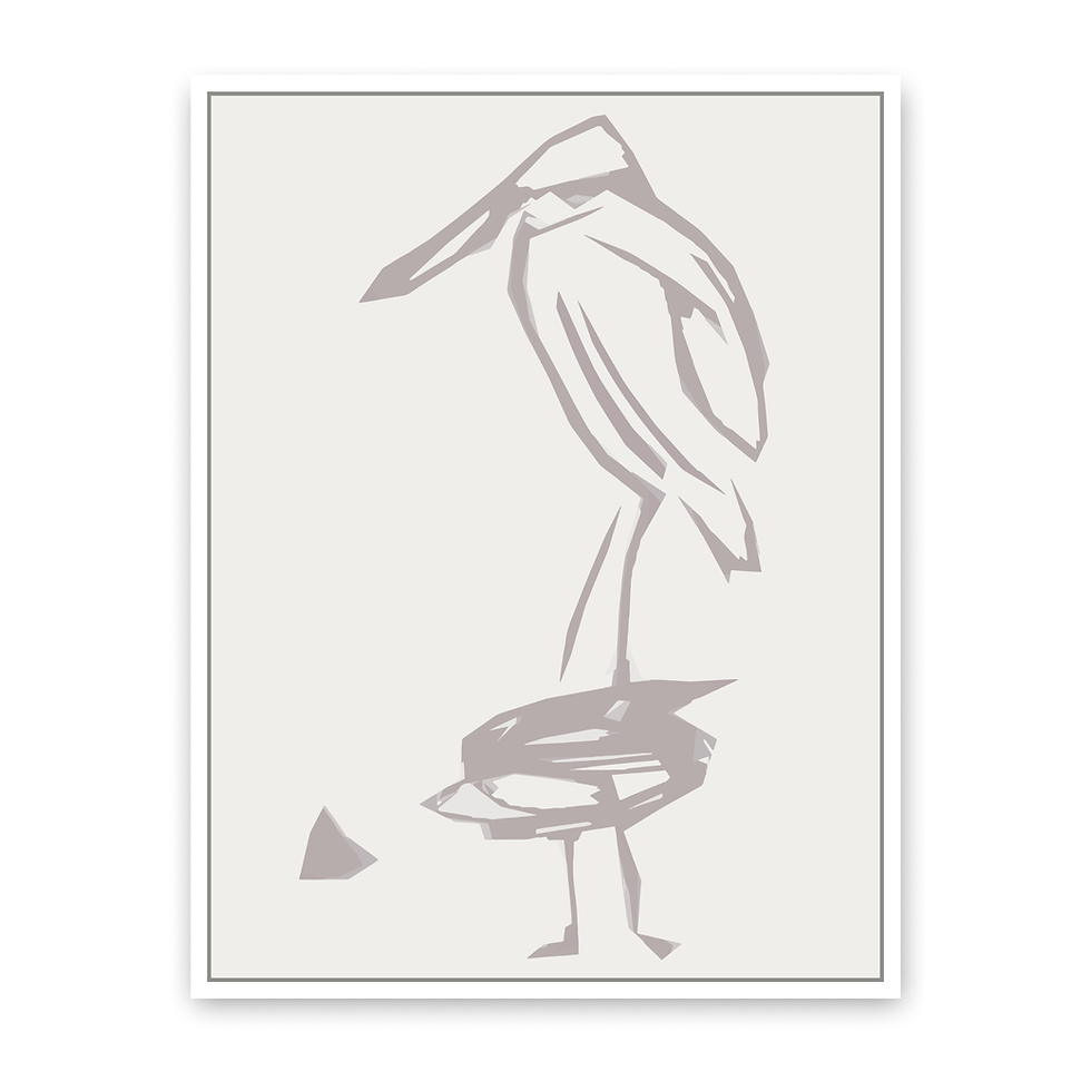 Tim The Dancing Bird Canvas Print From the Song Acoustic Peace