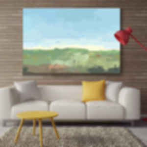 Morphing Landscape Canvas Print Wall Art
