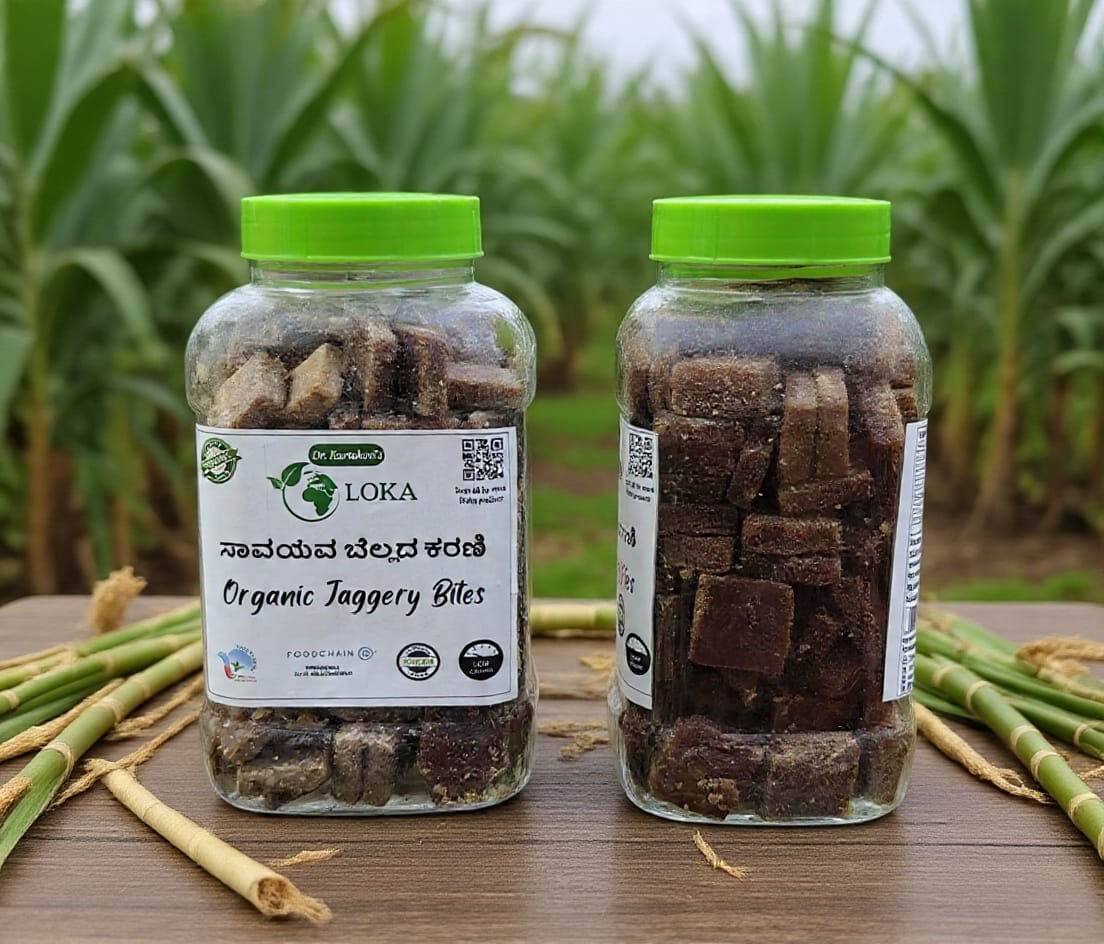 Organic Jaggery 4 g Bites Jar