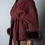 Thumbnail: COAT DOUBLE CASHMERE BLEND WRAP W/ FAUX FUR CUFF - MERLOT